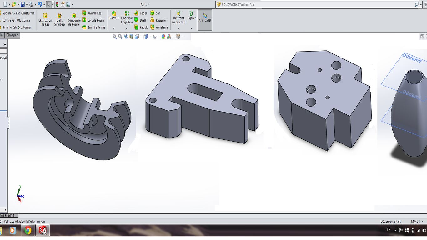 Задания по курсу solidworks